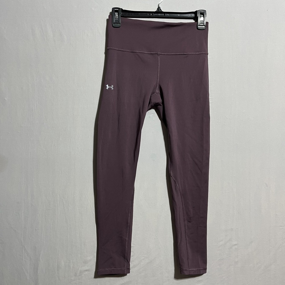 Under Armour Seamless Leggings Women's SM Plum Elastic Waist Mid-Rise Pull On